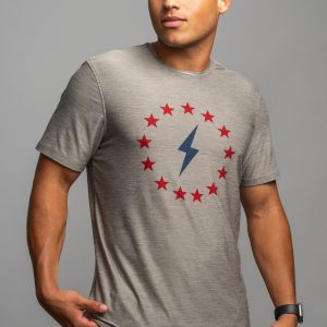 SuperSoft Betsy Ross Short Sleeve Shirt - Grey