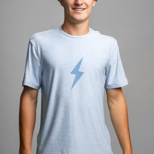 SuperSoft BOLT Short Sleeve Shirt - Baby Blue