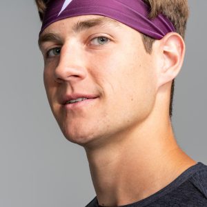 Performance Wide Headband - Maroon