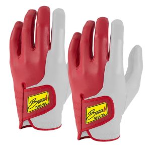 SERGIO GARCIA Golf Gloves (On Left. 2-Pack) - RED/WHITE