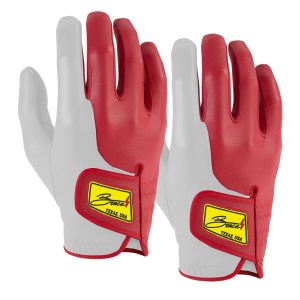 SERGIO GARCIA Golf Gloves (On Right. 2-Pack) - RED/WHITE
