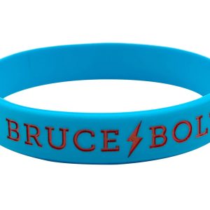 BRUCE BOLT Silicone Stretch Bracelet - Baby Blue