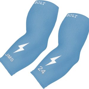 Personalized BRUCE BOLT Graduated Compression Premium 3/4 Arm Sleeve - BABY BLUE