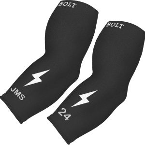 Personalized BRUCE BOLT Graduated Compression Premium 3/4 Arm Sleeve - BLACK