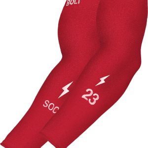 Personalized BRUCE BOLT Graduated Compression Premium Arm Sleeve - RED