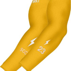 Personalized BRUCE BOLT Graduated Compression Premium Arm Sleeve - YELLOW