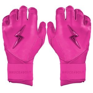 PREMIUM PRO CLARK Series Long Cuff Batting Gloves - PINK